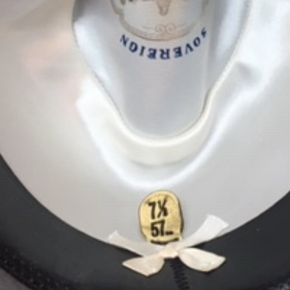 RARE Vintage STETSON Sovereign Gray Felt Fur Fedora Hat - Picture 8 of 16